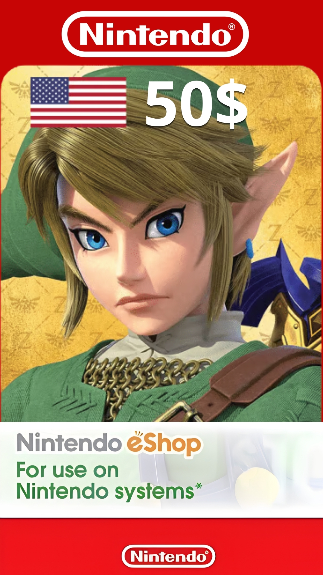 Gift Card de Nintendo $50