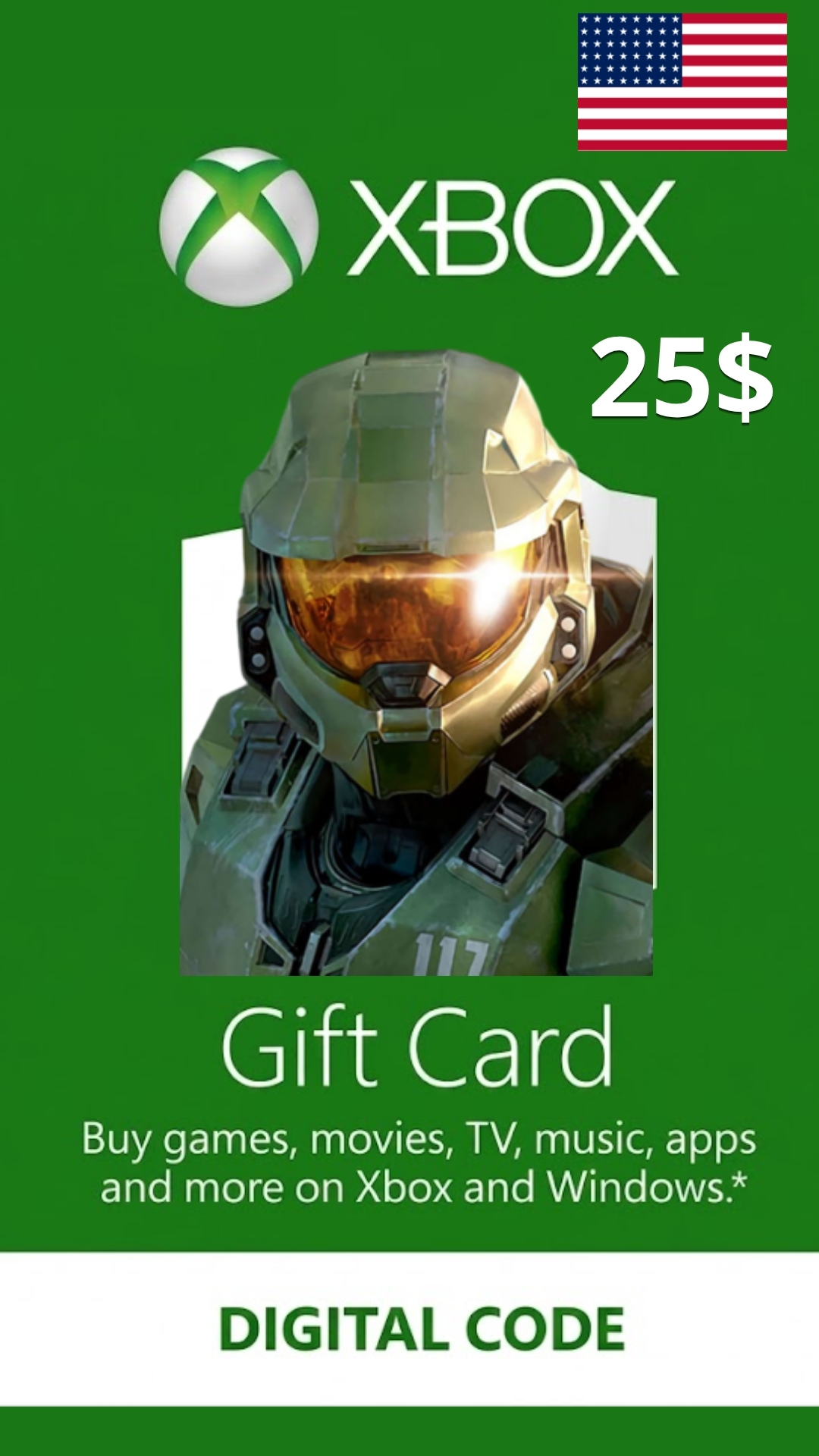 Gift Card de Xbox $25